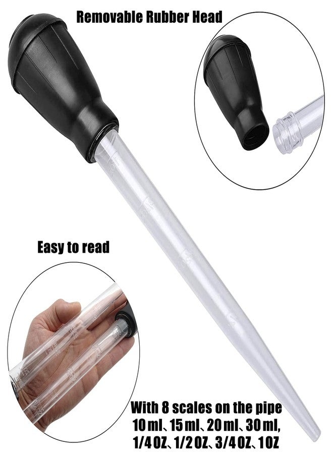 IAFVKAI Aquarium Multifunction Dropper Pipette Manual Cleaner Water Changer Cleaning Tool Siphon Dropper Remover 30ml Coral Feeder Waste Cleaner for Fish Tank Aquarium Clean Tool, Black - Image 5